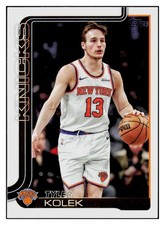 Tyler Kolek 2025-26 Topps #20 New York Knicks NBA *315