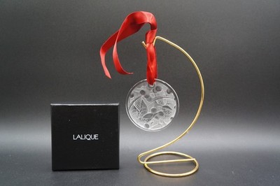 Lalique Crystal Ornament Clear 2021 Merles Et Raisins Annual