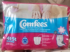 Comfees Toddler Premium Training Pants Size 4T to 5T Over 38 lbs. 19 Ct