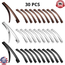 30 PCS Open Center Metal Barrettes Anti-Slip Metal Hair Clip for Women Assorted