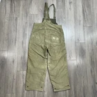 Vintage 1940s US Navy Deck Overalls USN Bib Stencil Pants WWII Military Sz Small