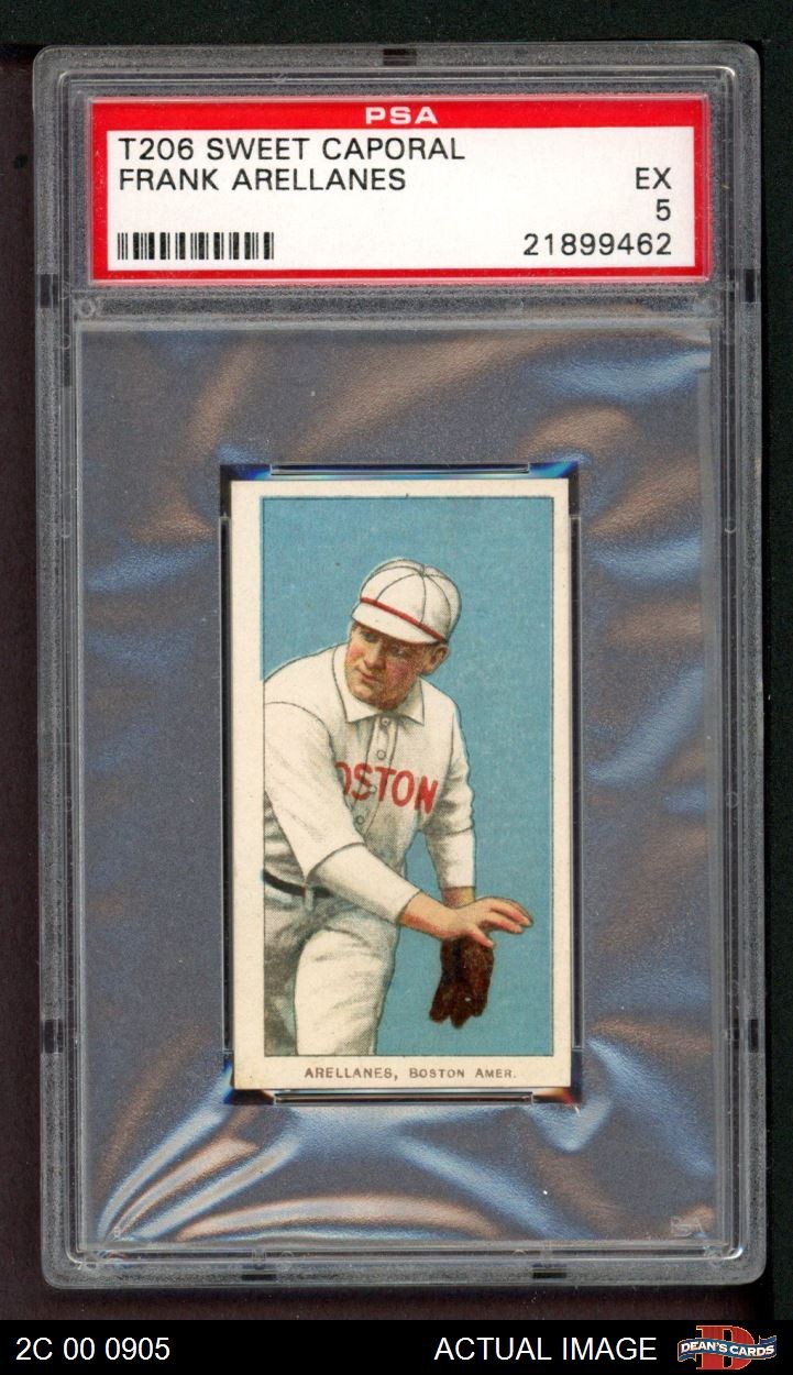 1909 T206 Frank Arellanes Red Sox PSA 5 - EX