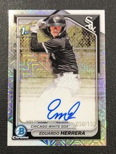 2024 Bowman Chrome Eduardo Herrera Auto HTA Choice Refractor 1st #/150