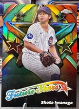 SHOTA IMANAGA 2025 TOPPS CHROME FUTURE STARS REFRACTOR CHICAGO CUBS MINT CARD