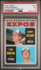 PSA EX 5  1970 TOPPS G.JESTADT/C.MORTON EXPOS ROOKIES 109 90747735  Montre.....