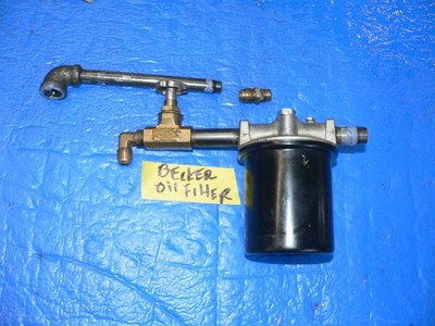 BECKER OIL BURNER FILTER  Canister  WITH VALVE PIPE FITTINGS