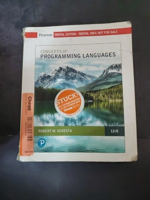 Concepts of Programming Languages 12th Edition RENTAL Ed. PB Sebesta, Robert