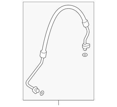 Genuine Volkswagen A/C Refrigerant Discharge Hose 5QM-816-721