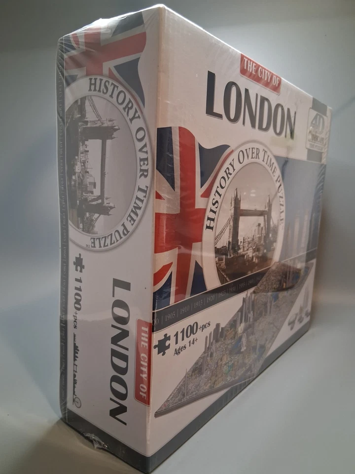 Rompecabezas paisaje urbano 4D historia sobre el tiempo de la ciudad de Londres 1100+ piezas - sellado Foto 2 de 3