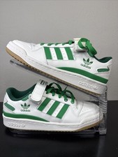 Adidas Big Kids' Originals Forum Low Casual Shoes in Green/White Size 7.0