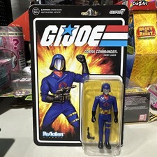 Super7 ReAction GI JOE Cobra Commander w  Red Collar 3.75  Action Figure