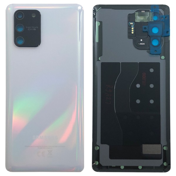 Samsung GH82-21670B Akkudeckel FüR Galaxy S10 Lite G770F + Klebepad Prism White-image