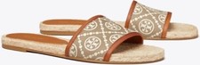 Tory Burch T Monogram Espadrille Slides Women  s Inverse Hazel Size 7