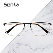 Men's and women's fashionable square transparent lens glasses designer optical