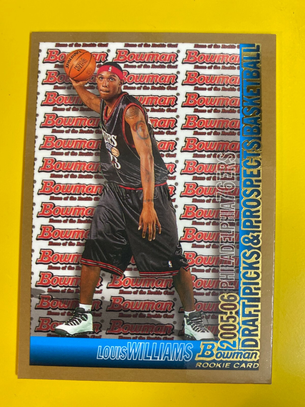 D49971  2005-06 Bowman Gold #135 Louis Williams ROOKIE CARD