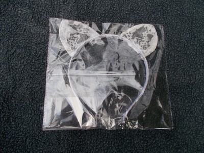 CAT EARS HEADBAND Felt Metal Wired Lace Hairband Costume Cosplay Fancy Party US