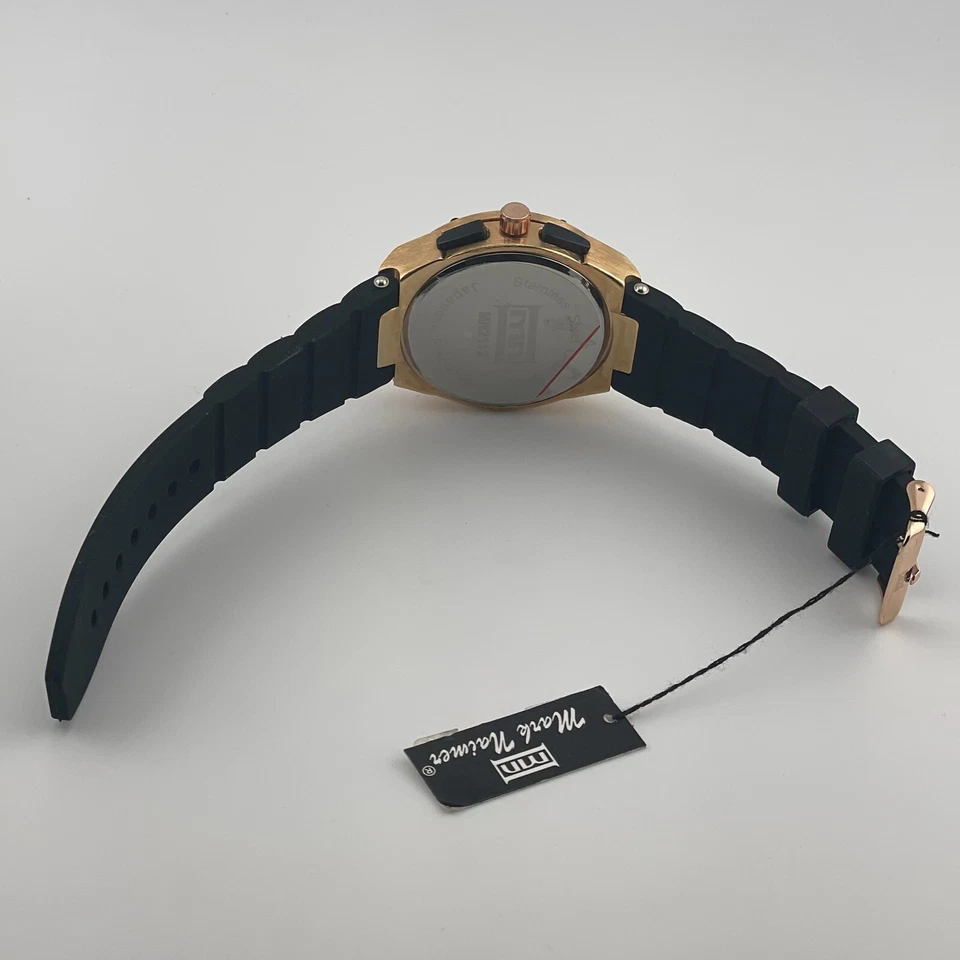 Reloj Mark Naimer Hombre 46mm Caja Negro Goma Cuarzo Tres Manecillas Foto 3 de 4