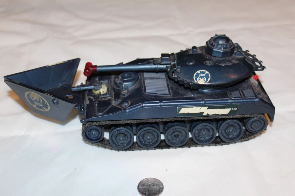 Tanque azul Mego Eagle Force Talon de colección años 80 casi completo 1982 RARO FUNCIONA LEER Foto 3 de 4