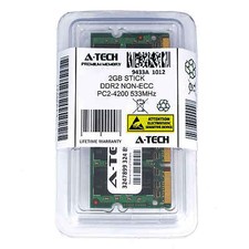 2GB STICK SODIMM DDR2 NON-ECC PC2-4200 533MHz 533 MHz DDR-2 DDR 2 2G Ram Memory