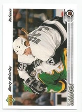 MARTY MCSORLEY 1991-92 UPPER DECK CARD NEAR MINT CONDITION