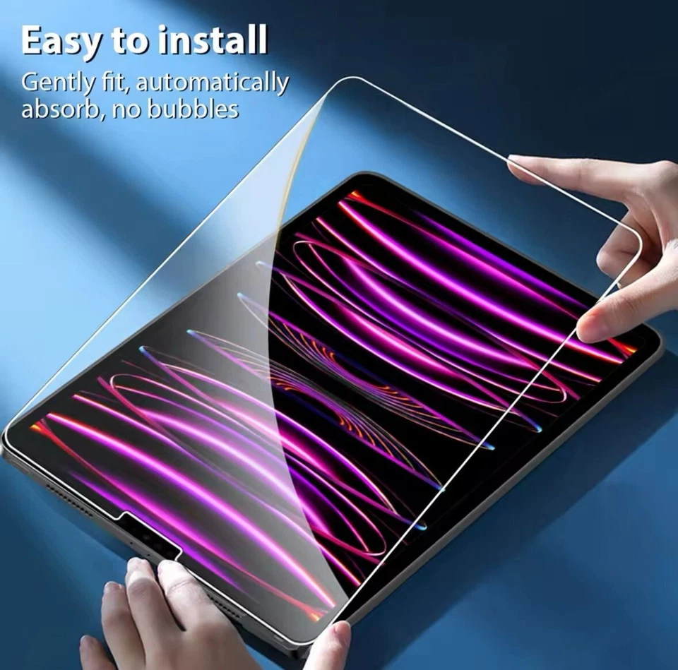 9H Glasfolie für Apple iPad Air 11 2024 M2 Schutzfolie Hart Display Folie Glas - Bild 3 von 4