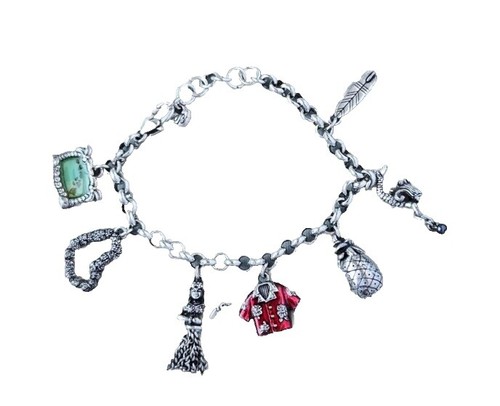 Brighton silver plated Vintage floral Link bracelet, 8.5 display picture 2