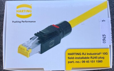 Harting 9451511560 RJ45 Industriestecker 8 PIN Cat 6 abgeschirmt abgeschirmt IDC 001828