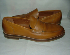 NEW WOB ALLEN EDMONDS MOCASSINS SHOES SIZE 12 D LEATHER BROWN SOLID 350