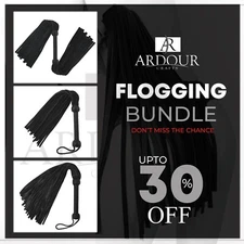 Real Cowhide Leather Floggers Bundle of 3 Handmade Floggers Heavy Duty Floggers