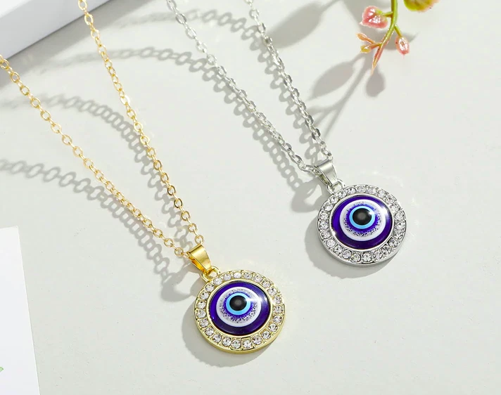 Turkish Blue Evil Eye Hamsa Hand of Fatima Nazar Boncuk Good Luck