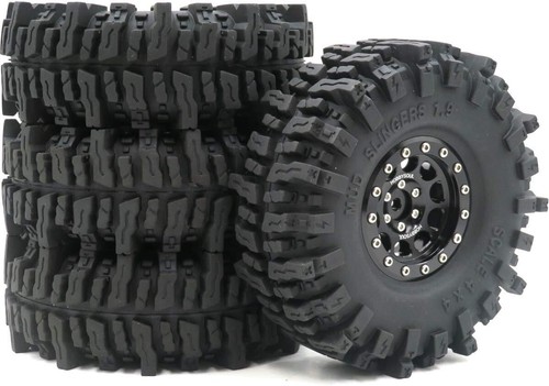 Lightweight 1.9 Mud Slingers Tires & Aluminum Beadlock Wheels for Crawling Fun - Picture 8 of 11