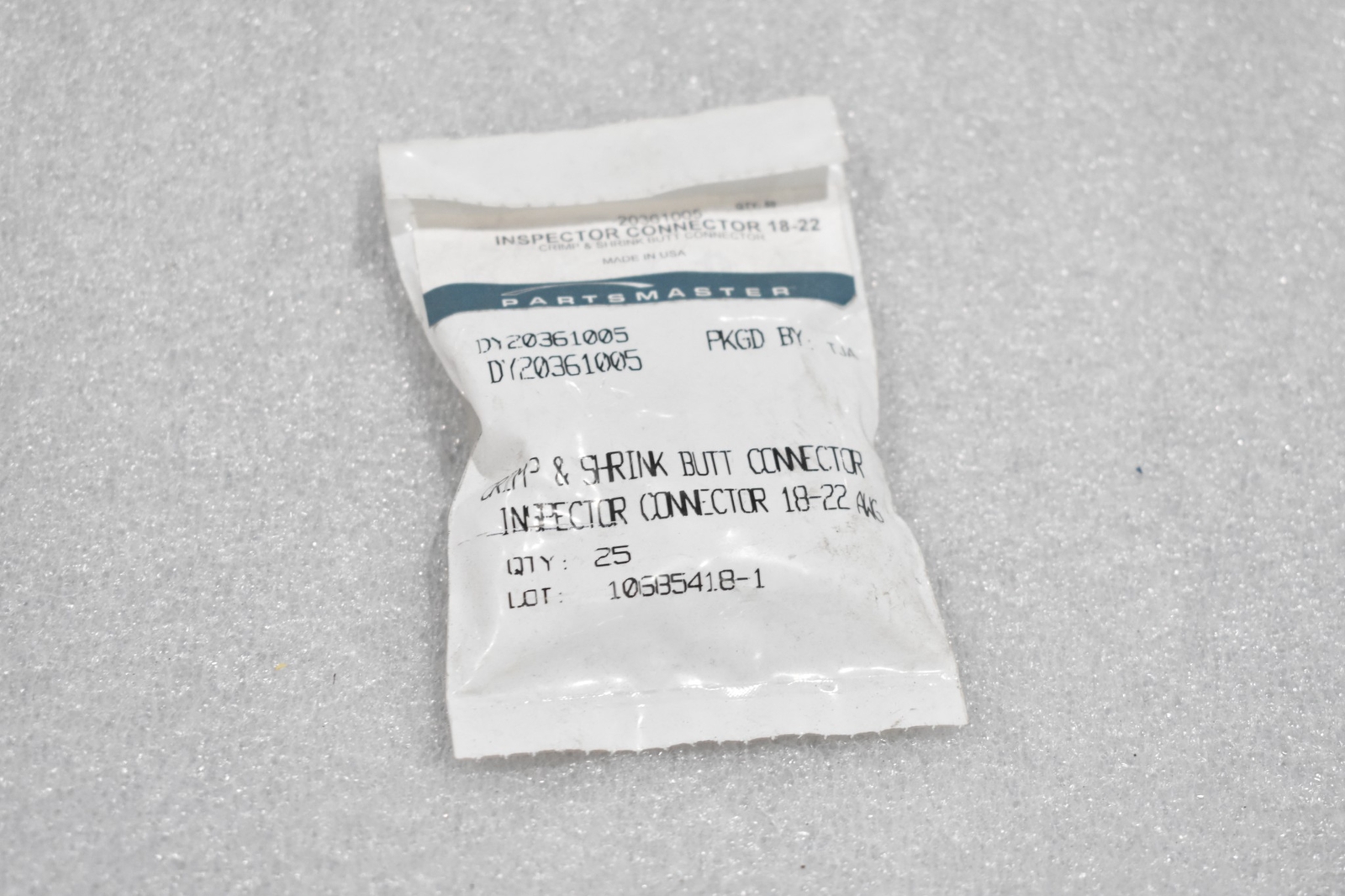 PARTSMASTER USA 20361005 CRIMP & SHRINK BUTT CONNECTOR INSPECTOR (LOT