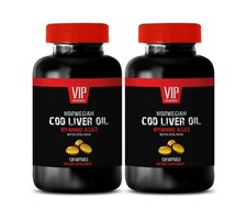 Cod liver oil D3 - NORWEGIAN COD LIVER OIL - Blood pressure support - 2 Bot