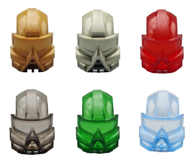 LEGO Bionicle Kanohi Mask Kaukau 32571 silver gold trans-red orange brown black
