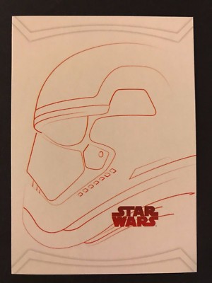 2017 Star Wars The Last Jedi #RL-4 First Order Stormtrooper Red Character