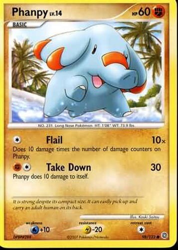 Pokemon Card - Secret Wonders 98/132 - PHANPY Lv.14 (common) - NM
