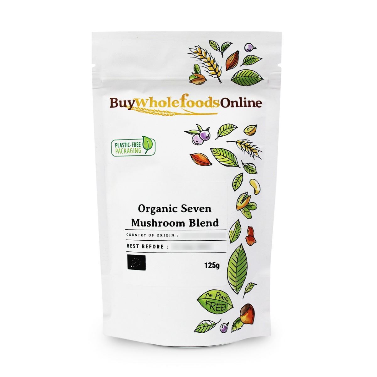 Organic Seven Mushroom Powder 125g | BWFO | Free UK Mainland P&P