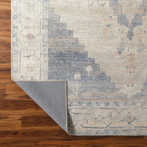 Livabliss x Becki Owens Luca Medallion Area Rug , 3'11" x 5'7", Pewter - Picture 6 of 8