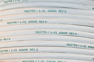 10' 1/0 AWG Silver Plated Copper Cable Mil-Spec PTFE Tape Fiberglass Braid Wire