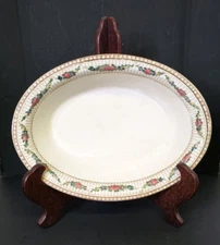 Vintage Booths China Oval Vegetable Serving Bowl 10" Pattern 9852