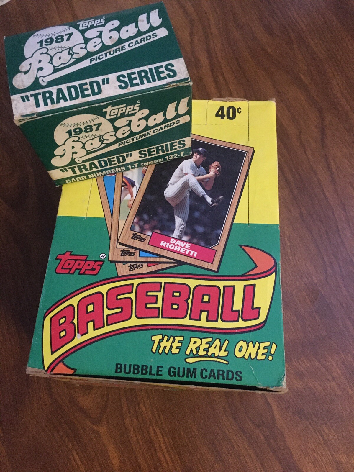 1987 topps baseball wax box Plus Traded Set eBay