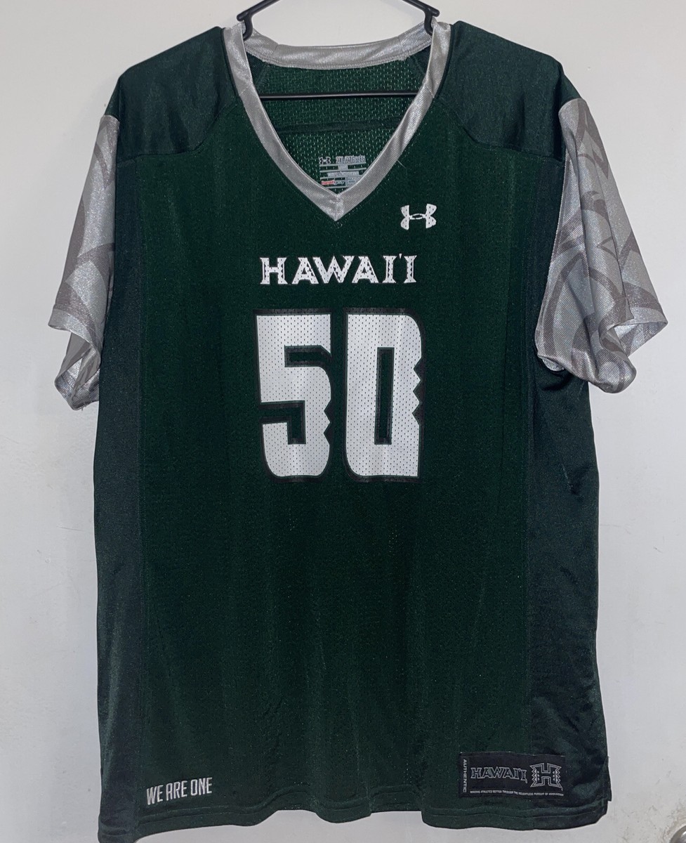 University Of Hawaii Mens Under Armour Football Jersey Size Womens