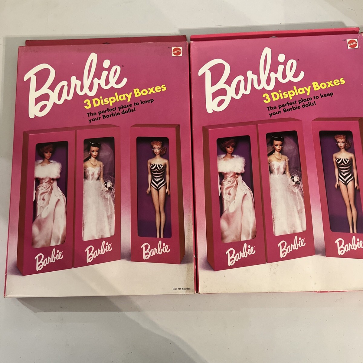 Barbie　三点セット Barbie 3 Display Boxes 1991 Mattel 2923 Vintage New Never
