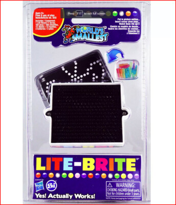 World's Smallest LITE-BRITE - Create Beautiful Pictures of Light Pegs  NEW 