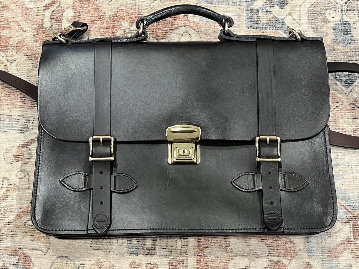 Filson Leather Field Satchel - Brown Genuine Bridle Leather