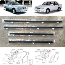 90-94 para Nissan Sentra B13 Tsuru Sunny Sedán 4 puertas línea cinturón sello goma