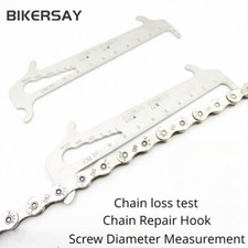 MTB Bicycle Chain Test Calipers Chain Wear Replacement Detection Rail 3in1 Tool