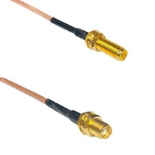RG316 RP-SMA Female Long to SMA FEMALE RF Cable Rapid-SHIP LOT