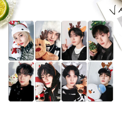 8pcs/set Kpop STRAY KIDS SKZHOP Self Made Photocard . Christmas