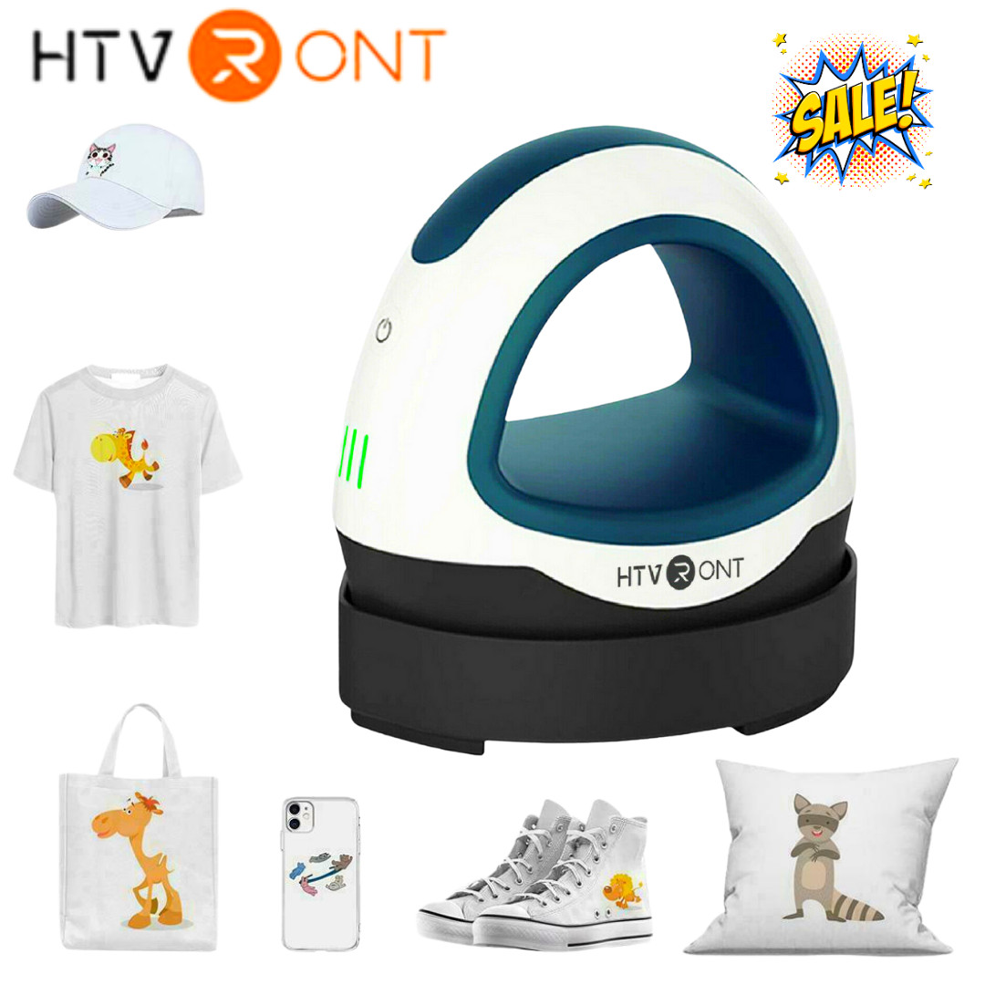 Mini máquina de prensa de calor HTVRONT para proyectos de vinilo pequeña plancha en transferencia de calor